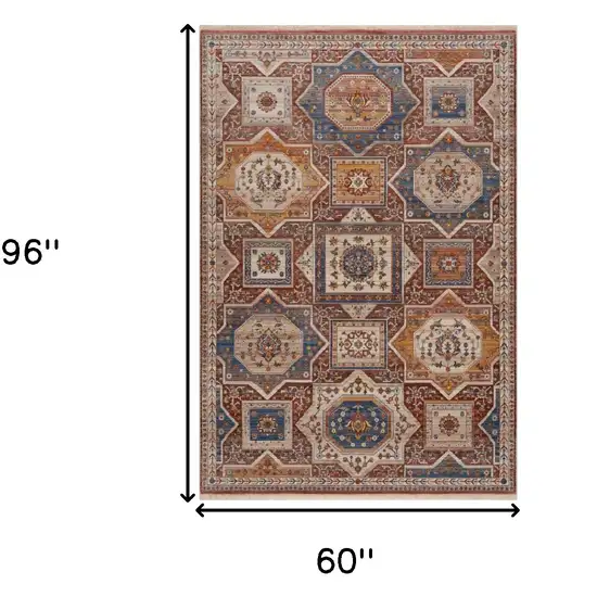 Red Southwestern Area Rug Photo 4