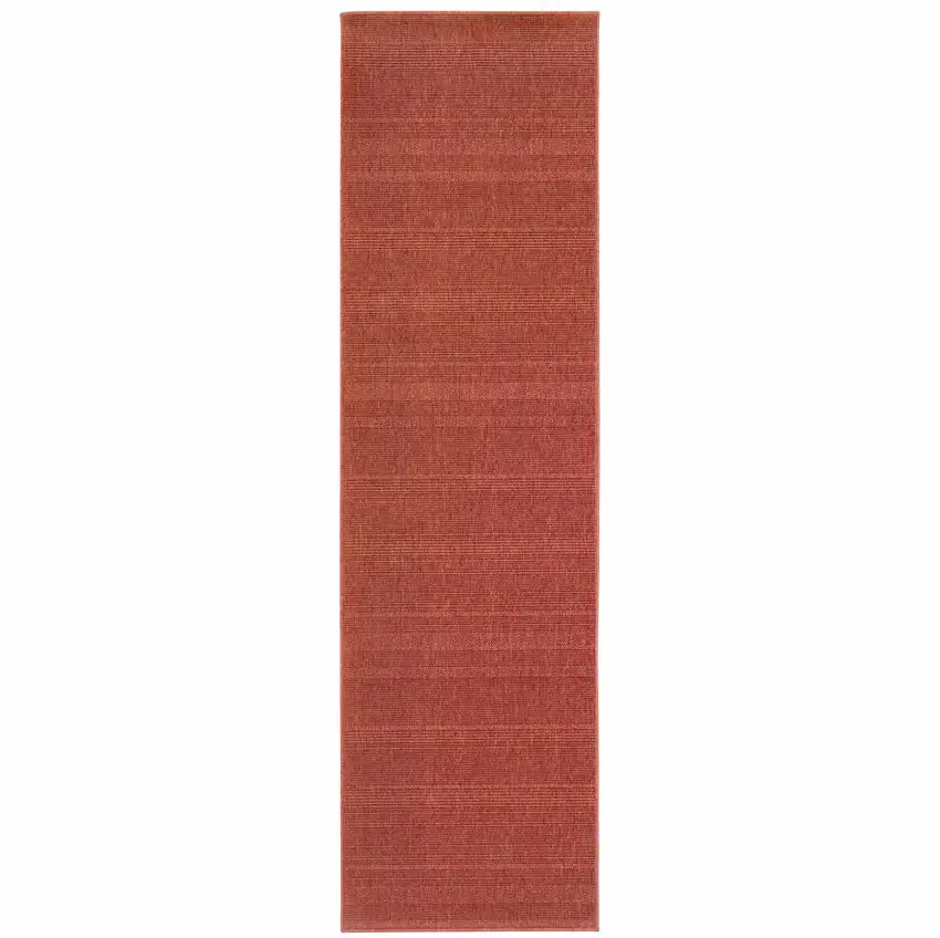 Red Stain Resistant Indoor Outdoor Area Rug Photo 1