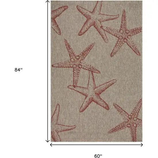 Beige Indoor Outdoor Area Rug Photo 3