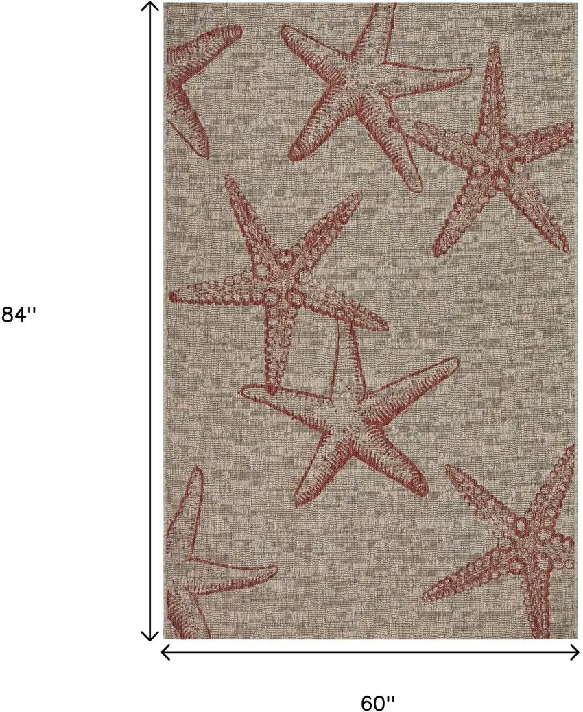 Beige Indoor Outdoor Area Rug Photo 3