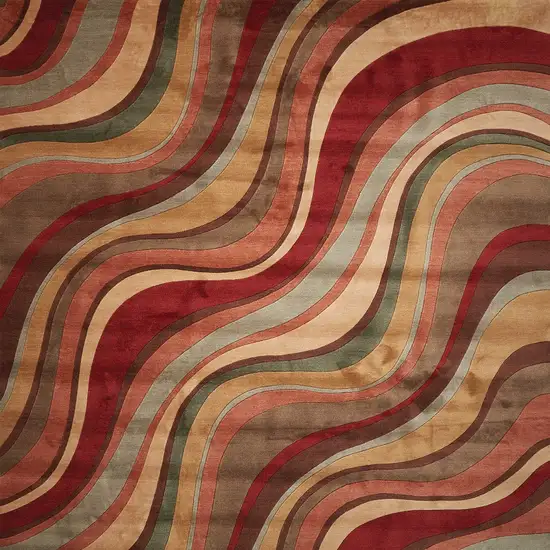 Red Striped Area Rug Photo 8
