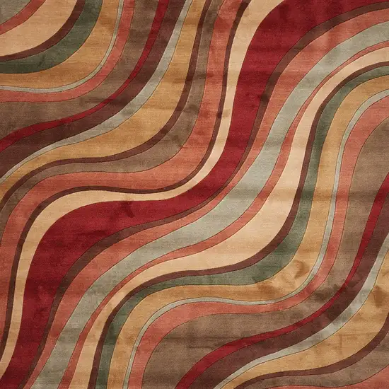 Red Striped Area Rug Photo 7