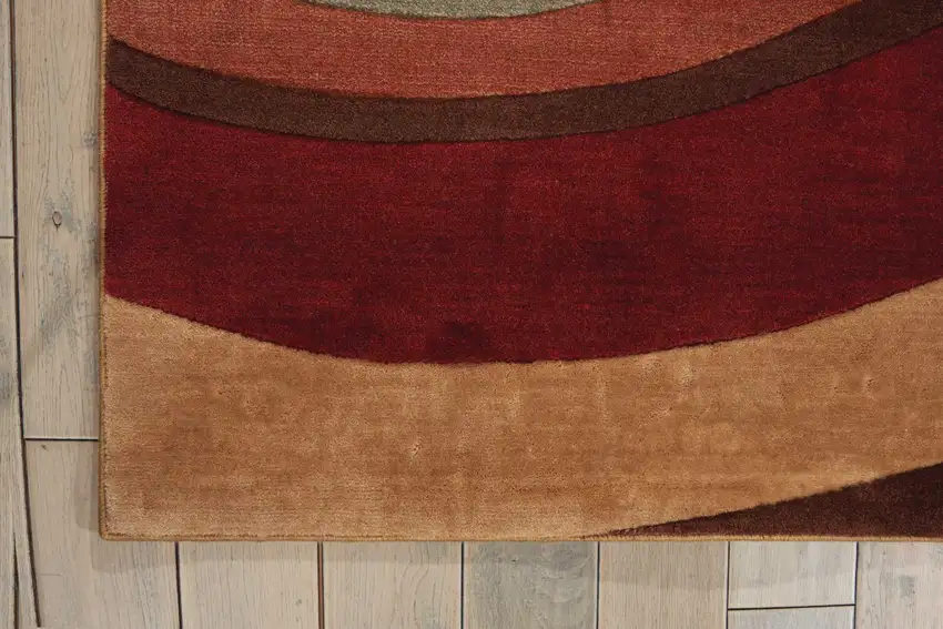 Red Striped Area Rug Photo 6