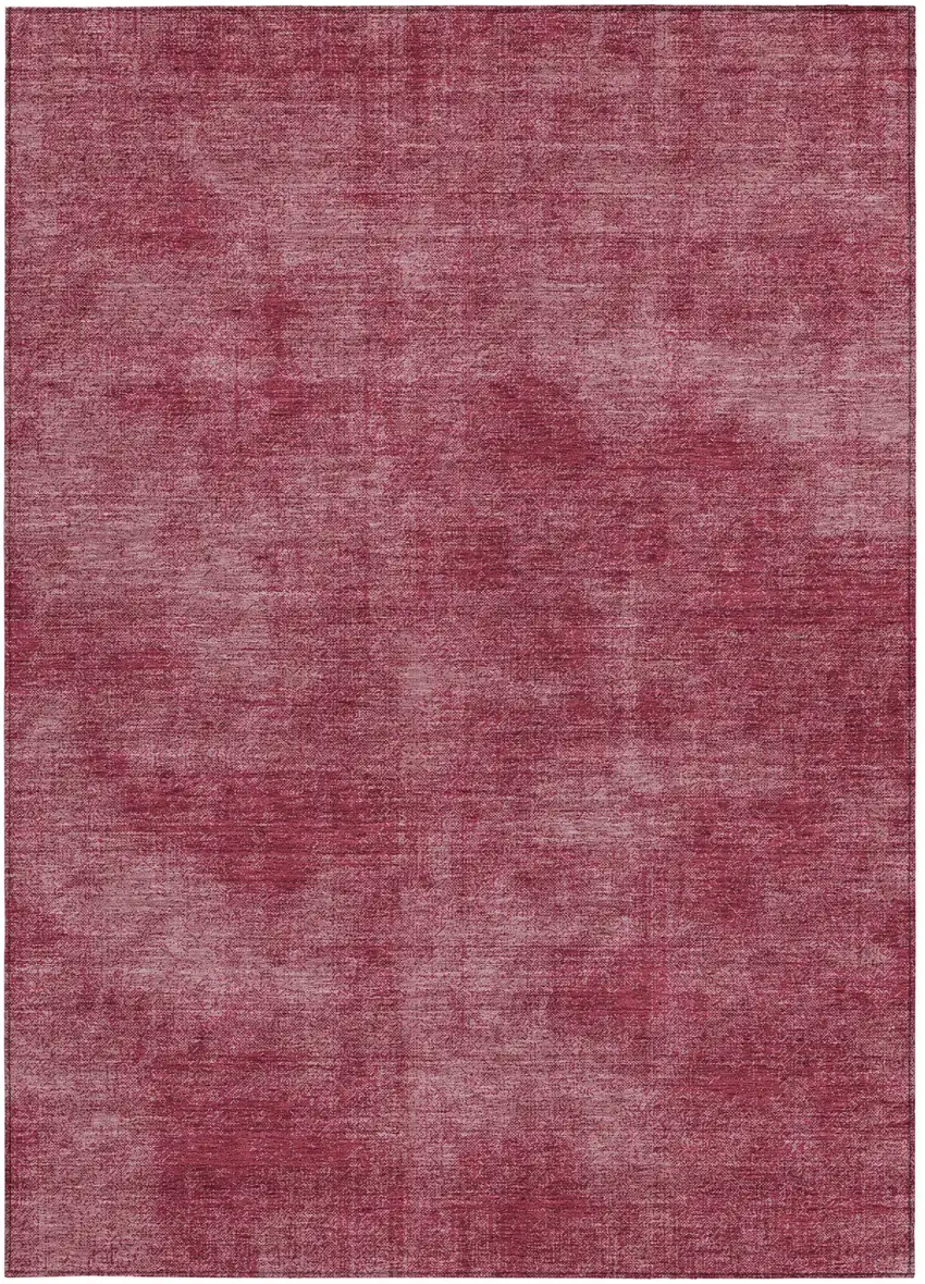 Red Washable Indoor Outdoor Area Rug Photo 5
