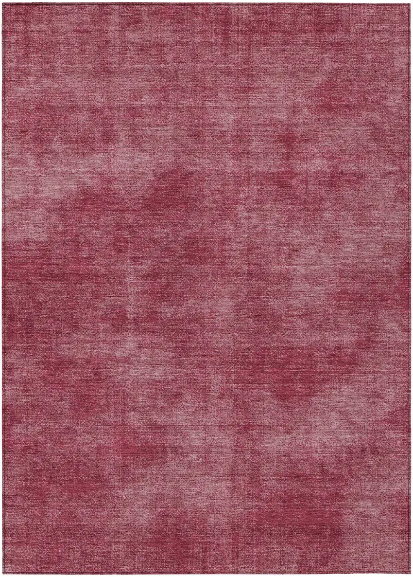 Red Washable Indoor Outdoor Area Rug Photo 2