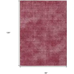 Photo of Red Washable Indoor Outdoor Area Rug