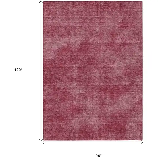 Red Washable Indoor Outdoor Area Rug Photo 3