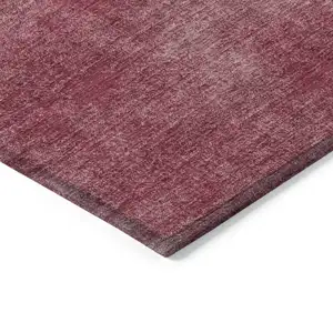 Photo of Red Washable Indoor Outdoor Area Rug