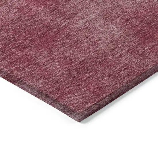 Red Washable Indoor Outdoor Area Rug Photo 4