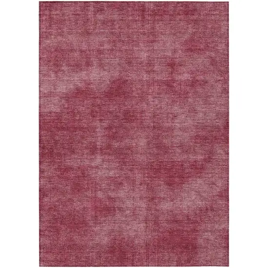 Red Washable Indoor Outdoor Area Rug Photo 2