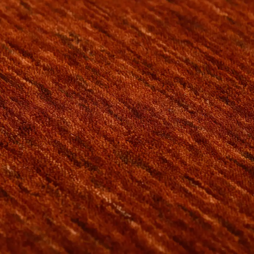 Red Wool Hand Woven Area Rug Photo 9