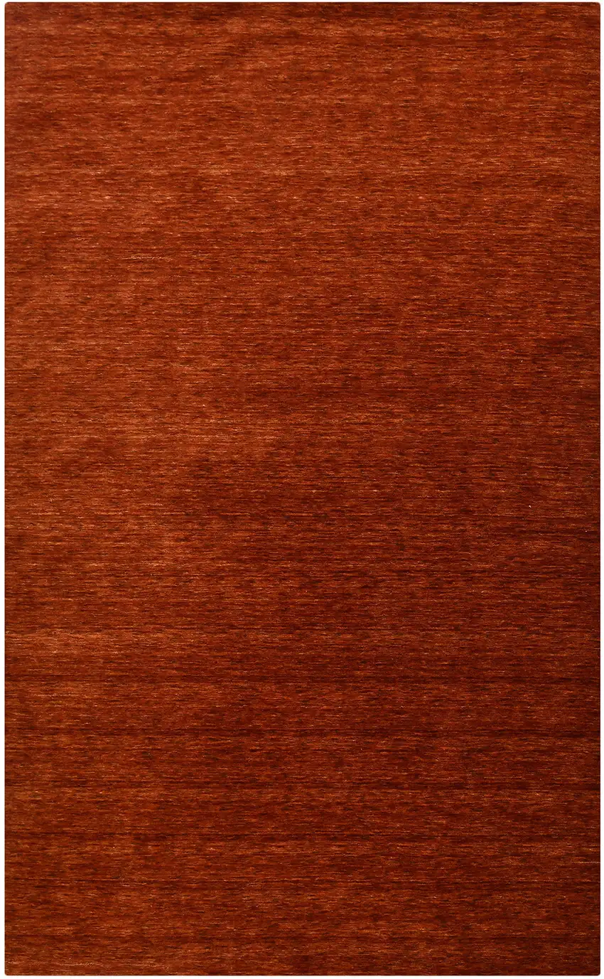 Red Wool Hand Woven Area Rug Photo 4