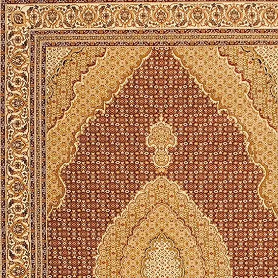 13' Red And Beige Oriental Runner Rug Photo 8