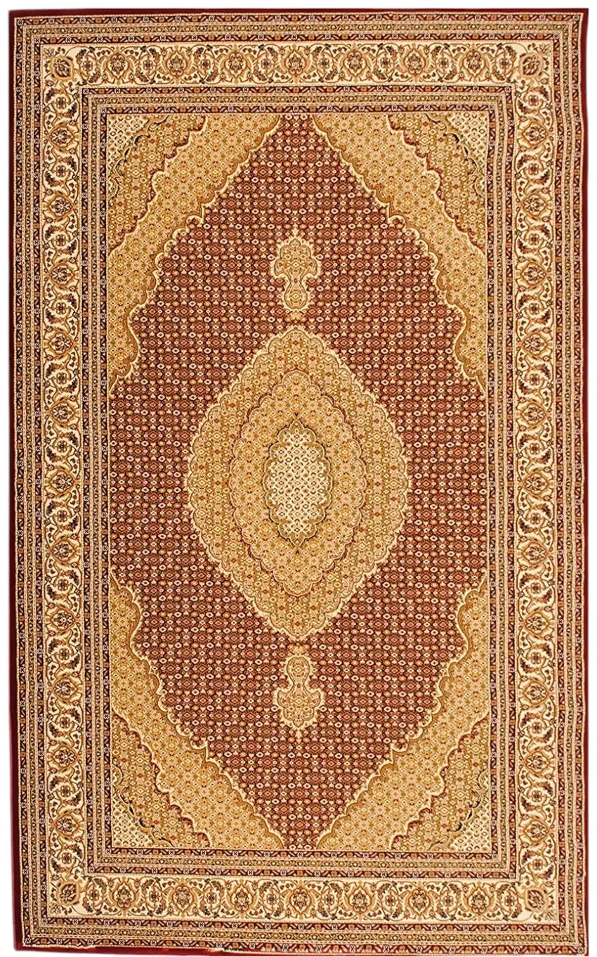 13' Red And Beige Oriental Runner Rug Photo 2