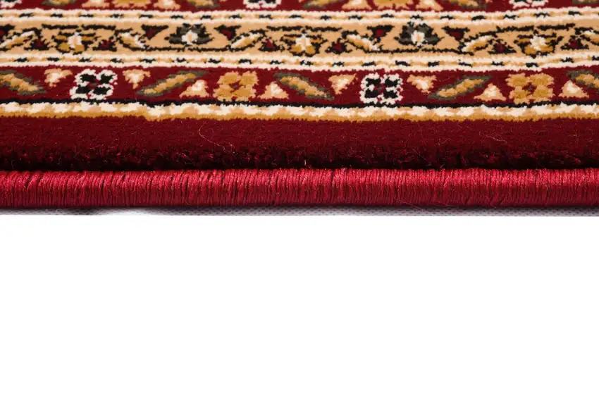 15' Red And Beige Oriental Runner Rug Photo 8