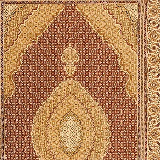 15' Red And Beige Oriental Runner Rug Photo 8
