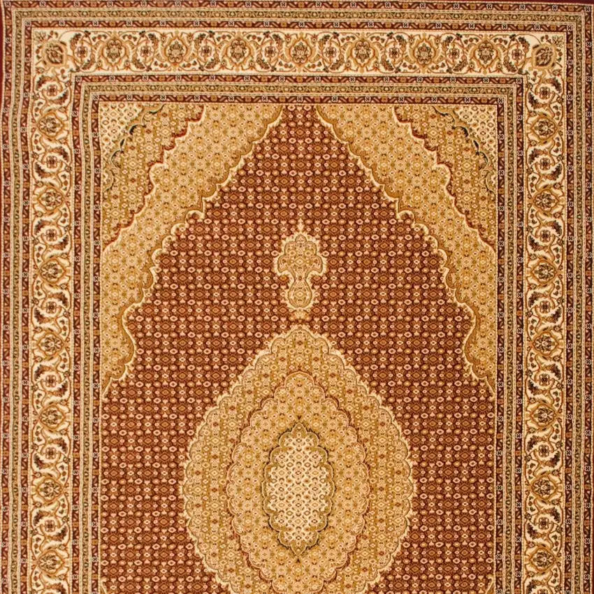 15' Red And Beige Oriental Runner Rug Photo 9