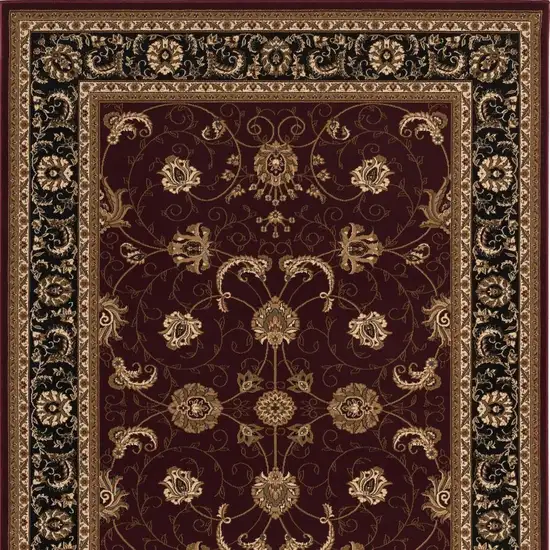 Red And Black Oriental Area Rug Photo 6