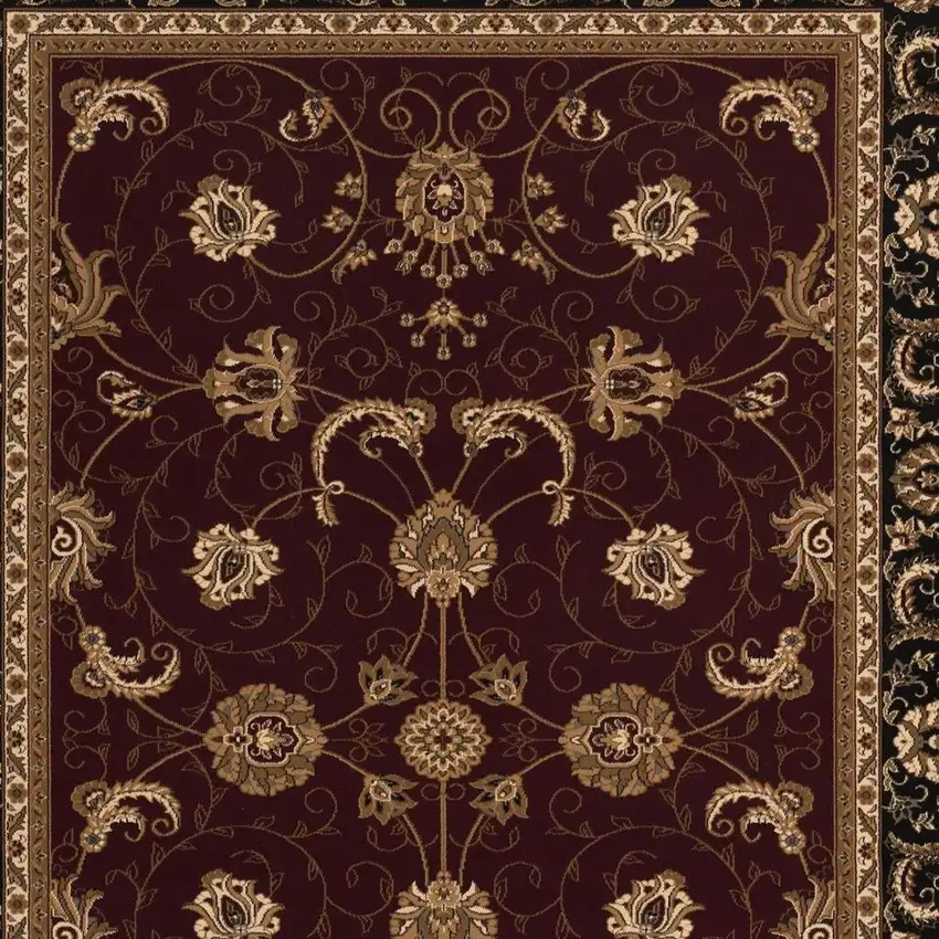 Red And Black Oriental Area Rug Photo 5