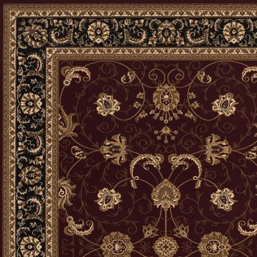 Red And Black Oriental Area Rug Photo 5