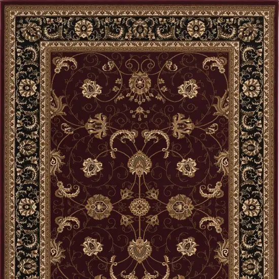 Red And Black Oriental Area Rug Photo 6