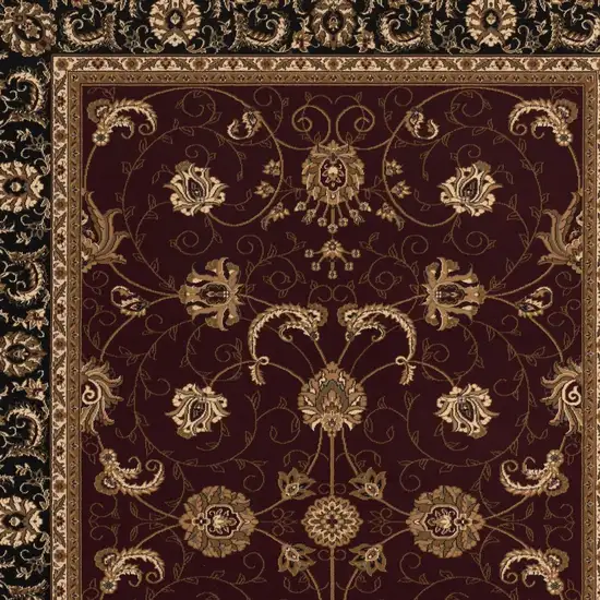Red And Black Oriental Area Rug Photo 5