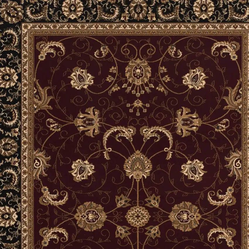 Red And Black Oriental Area Rug Photo 5