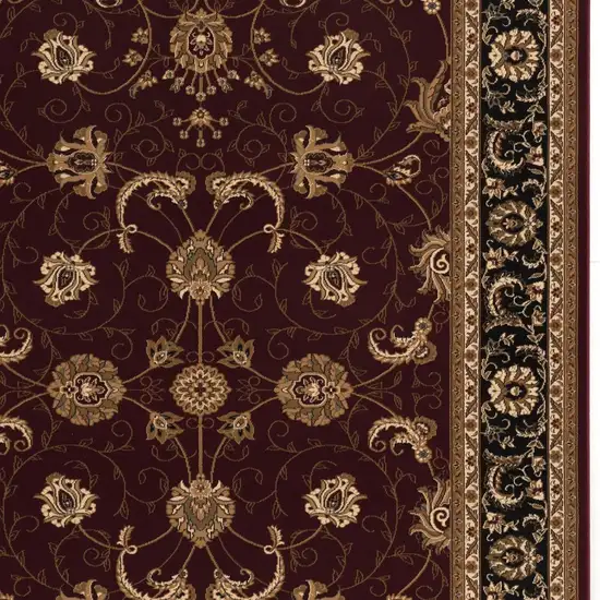 Red And Black Oriental Area Rug Photo 6