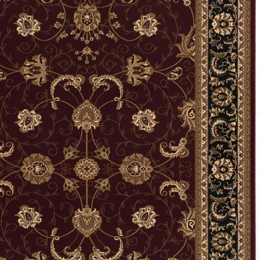 Red And Black Oriental Area Rug Photo 6