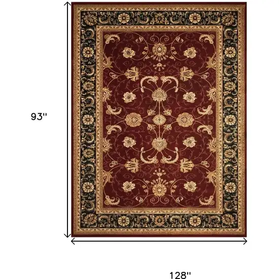 Red And Black Oriental Area Rug Photo 6
