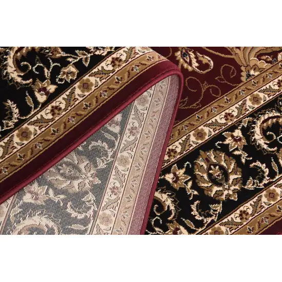 Red And Black Oriental Area Rug Photo 5