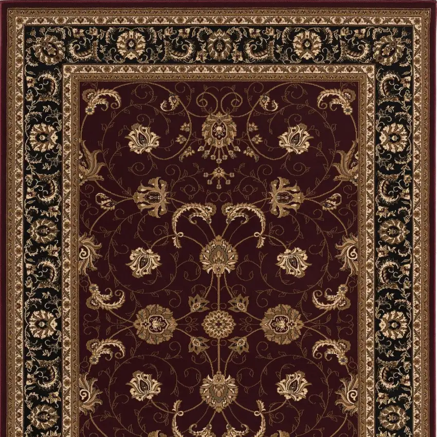 Red And Black Oriental Area Rug Photo 7