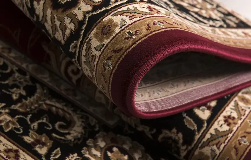 15' Red And Black Oriental Runner Rug Photo 8