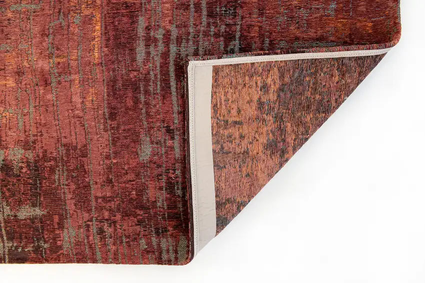 Red and Gray Abstract Non Skid Area Rug Photo 4