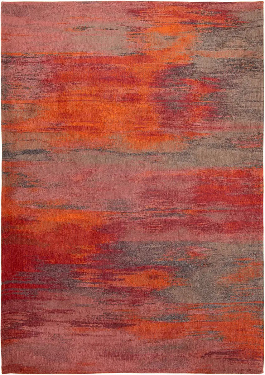 Red and Gray Abstract Non Skid Area Rug Photo 6