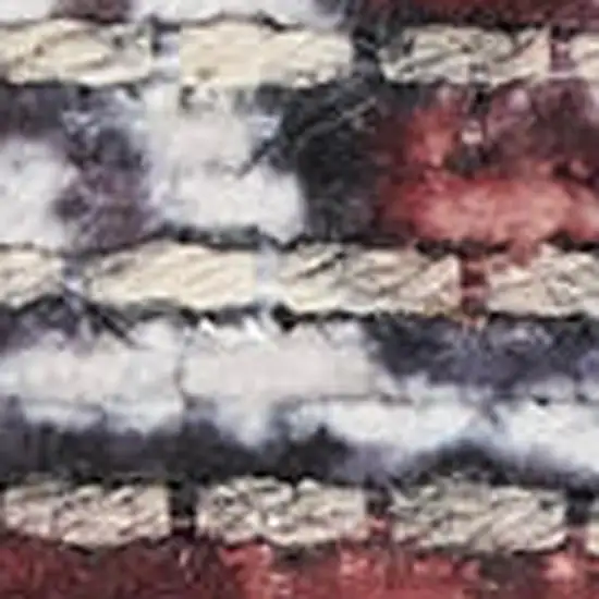 Red and Ivory Floral Power Loom Distressed Washable Area Rug Photo 3