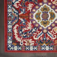 Photo of Red and Multicolor Decorative Area Rug