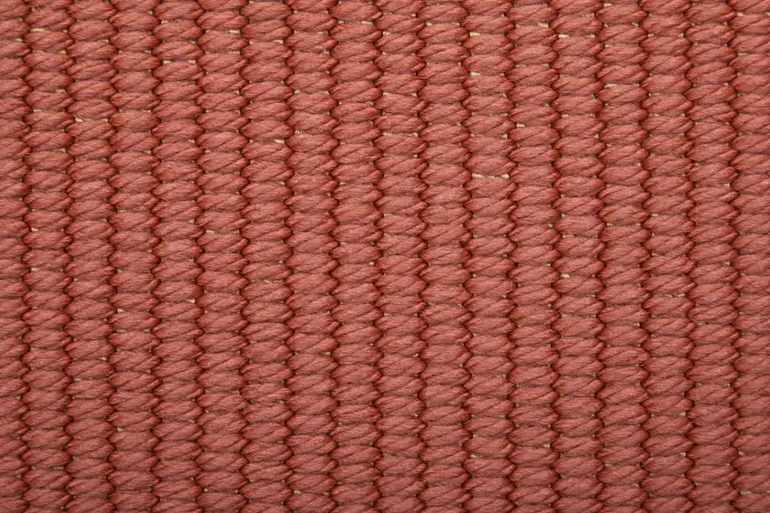 Red and Tan Hand Woven Area Rug Photo 9