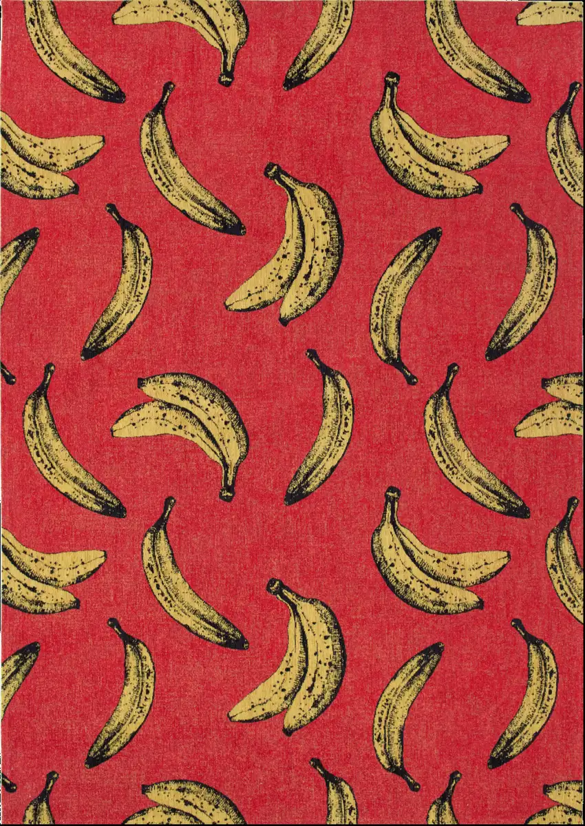 Red and Yellow Abstract Non Skid Area Rug Photo 9
