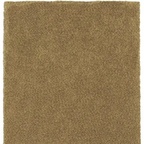 Rich Gold Shag Tufted Handmade Stain Resistant Area Rug Photo 5