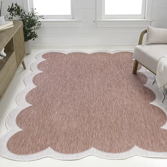 Rose And Cream Indoor Outdoor Area Rug Photo 5