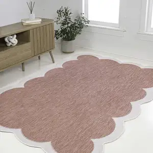 Photo of Rose And Cream Indoor Outdoor Area Rug