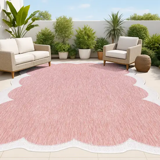 Rose And Cream Indoor Outdoor Area Rug Photo 4