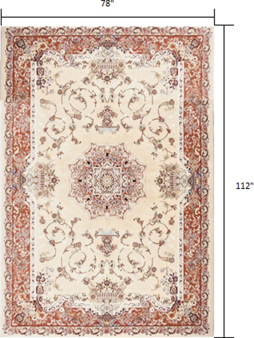 Rose Oriental Area Rug Photo 5