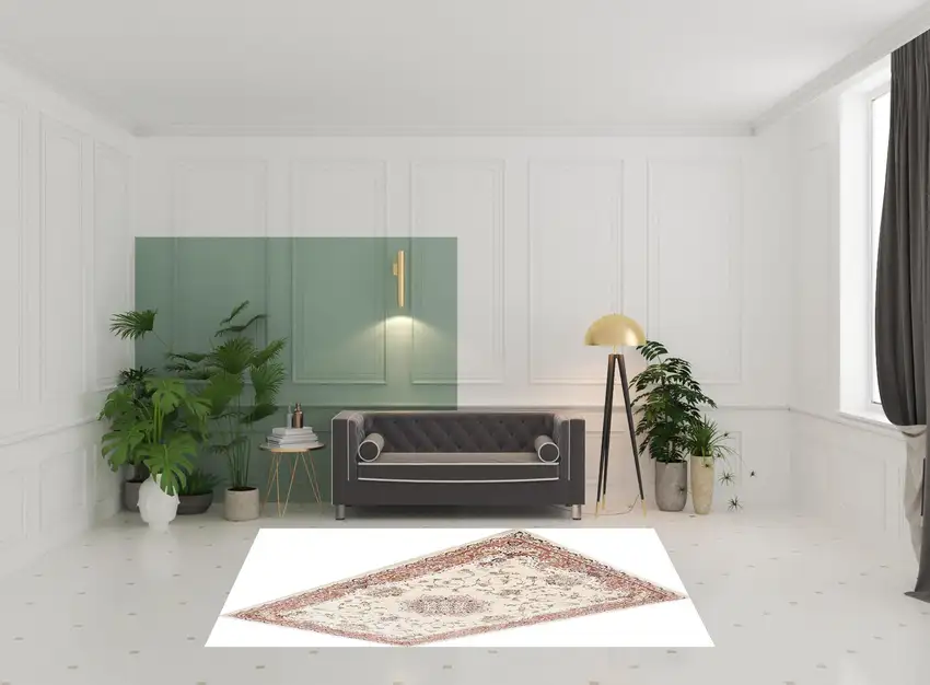 Rose Oriental Area Rug Photo 2