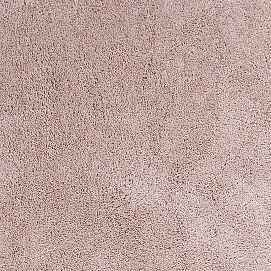 8' Pink Shag Hand Woven Runner Rug Photo 4