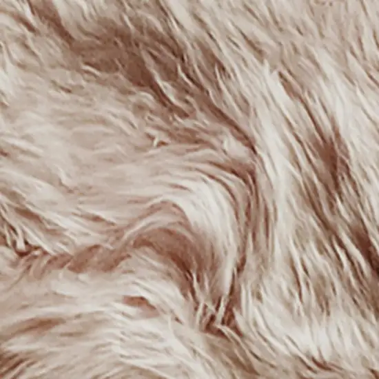 Pink Genuine Sheepskin Shag Area Rug Photo 3