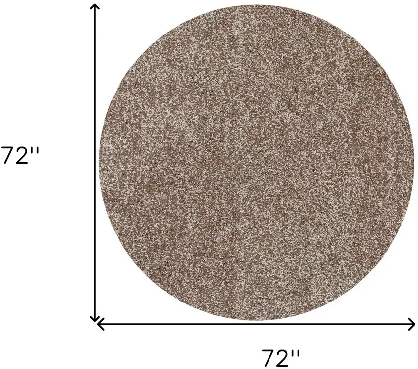 Beige Heather Plain Indoor Area Rug Photo 5