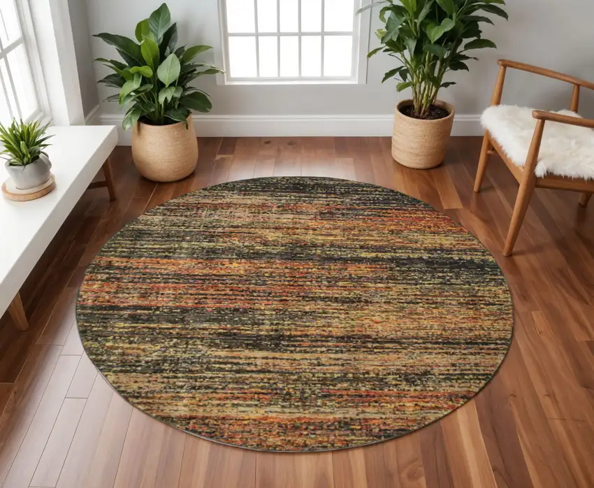 Gold And Slate Abstract Area Rug Photo 1