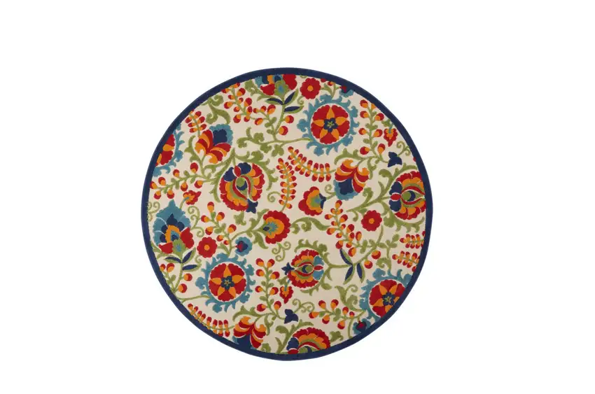 Round Mediterra Indoor Outdoor Area Rug Photo 9